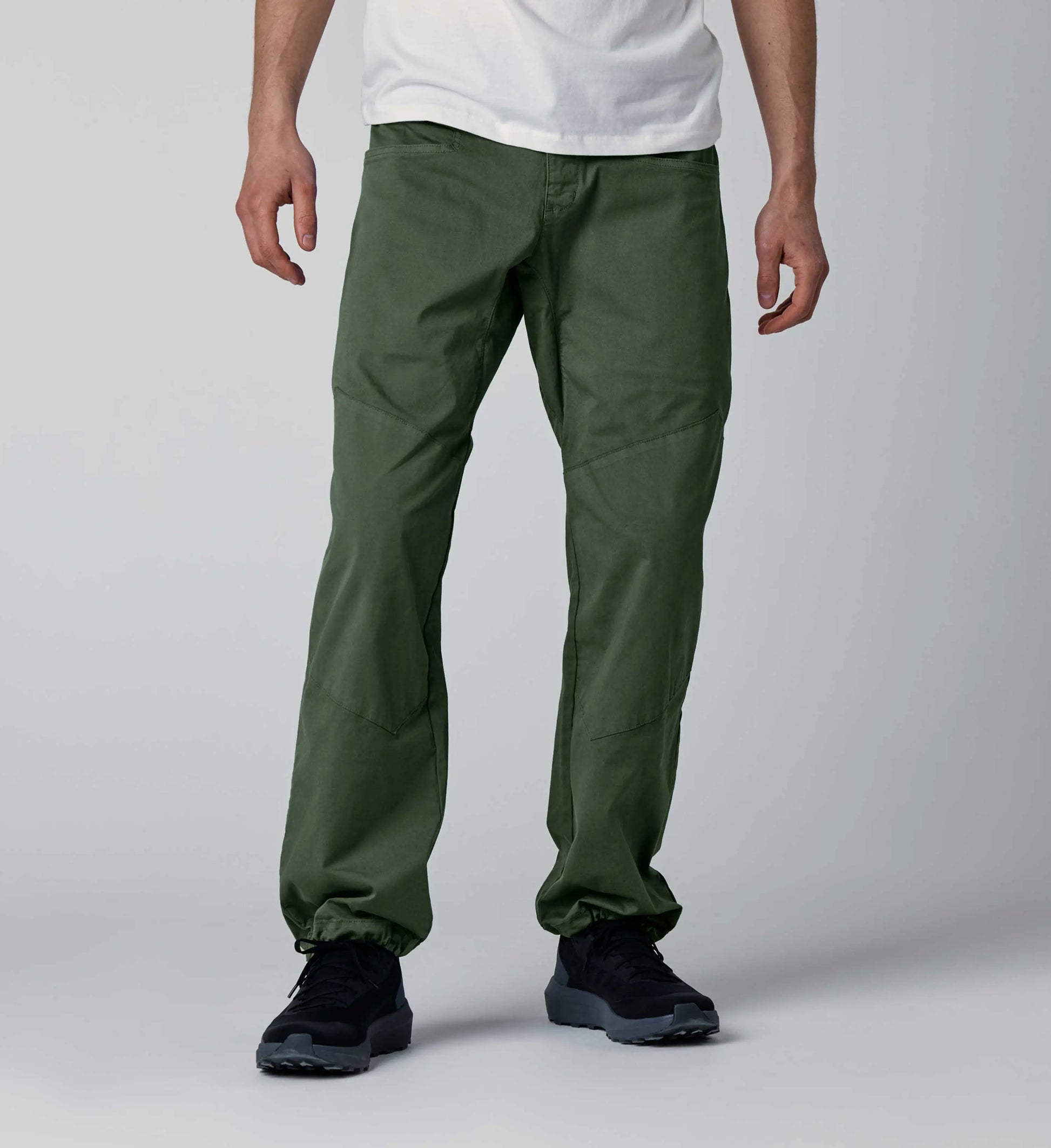 Pantaloni baggy arrampicata verdi scuro